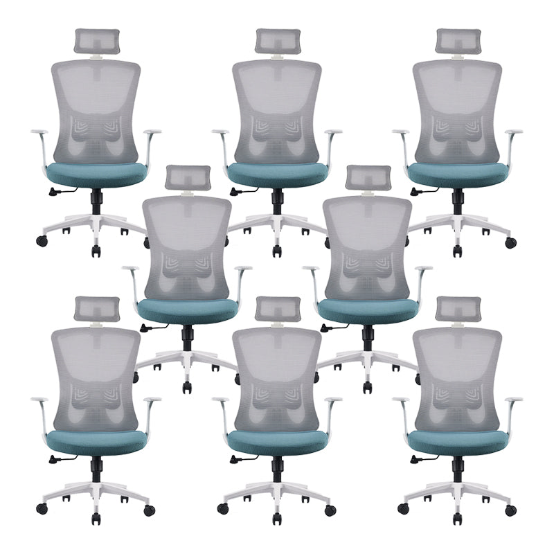 Modern Fixed Arms Office Chair No Distressing Adjustable Seat Height Ergonomic Desk Chair