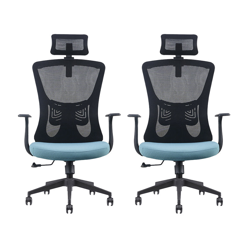 Modern Fixed Arms Office Chair No Distressing Adjustable Seat Height Ergonomic Desk Chair