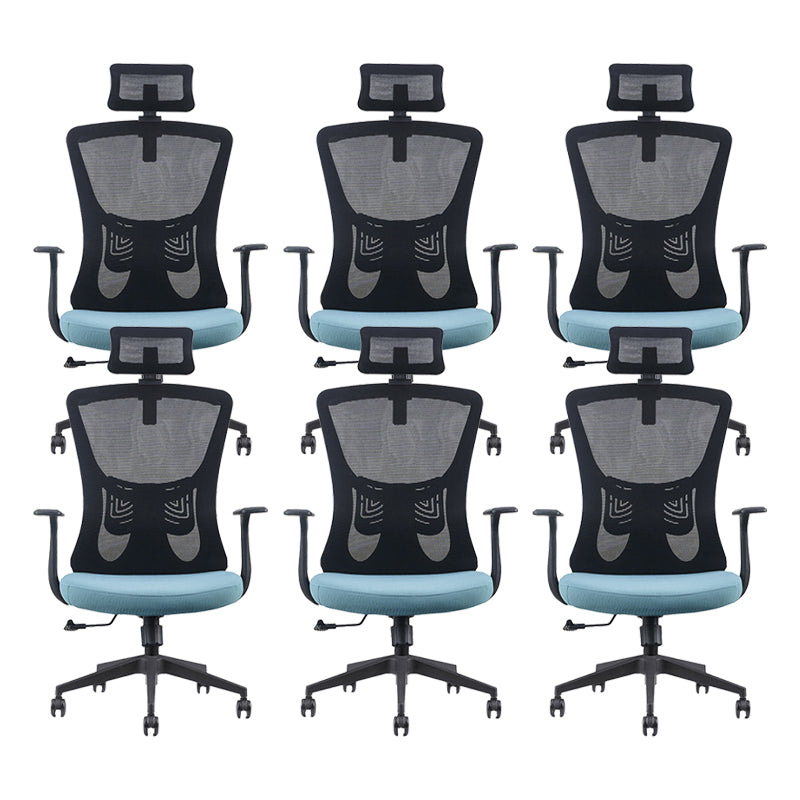 Modern Fixed Arms Office Chair No Distressing Adjustable Seat Height Ergonomic Desk Chair