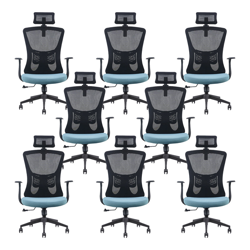 Modern Fixed Arms Office Chair No Distressing Adjustable Seat Height Ergonomic Desk Chair