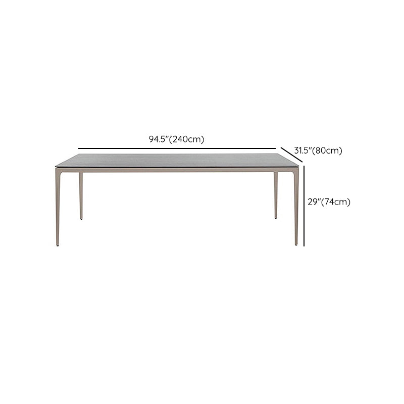 Rectangular Patio Dining Table Set 1/7 Pieces Patio Dining Sets