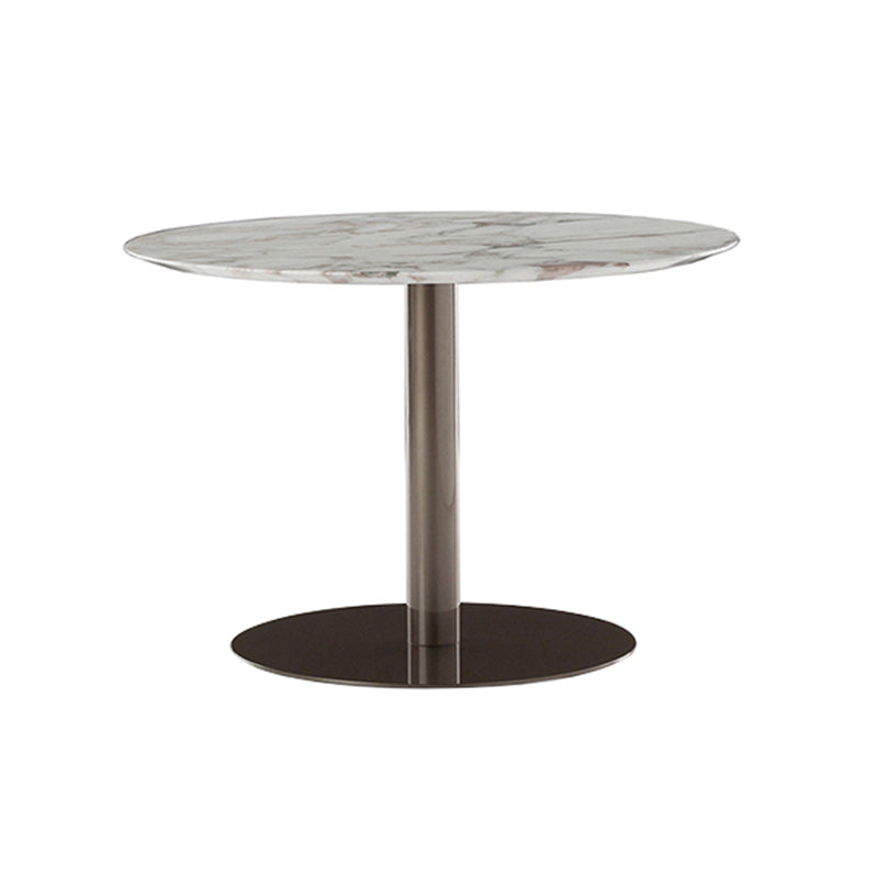 Contemporary Metal Frame Patio Table Water Resistant Dining Table