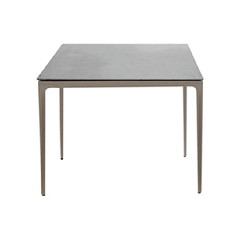 Contemporary Aluminum Frame Patio Table Outdoor Dining Table