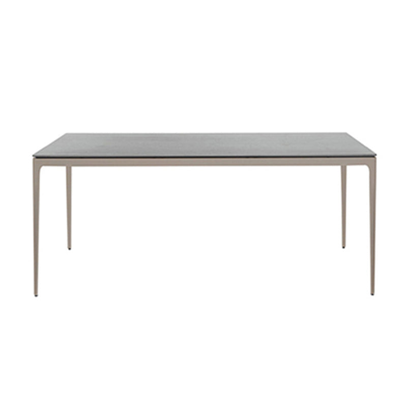 Contemporary Aluminum Frame Patio Table Outdoor Dining Table