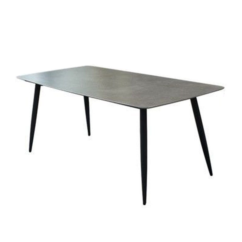 Contemporary Aluminum Frame Patio Table Outdoor Dining Table