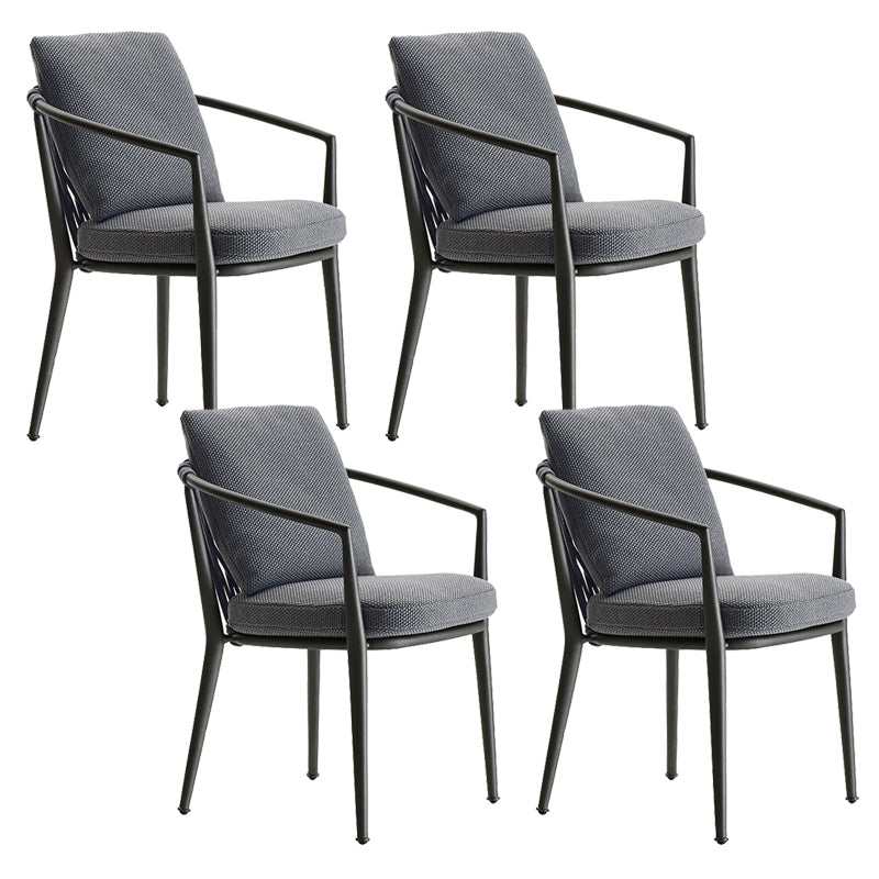 Contemporary with Arm Dining Chairs Water Repellent Finish Cushion Chairs