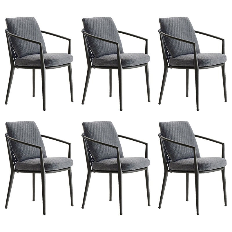 Contemporary with Arm Dining Chairs Water Repellent Finish Cushion Chairs