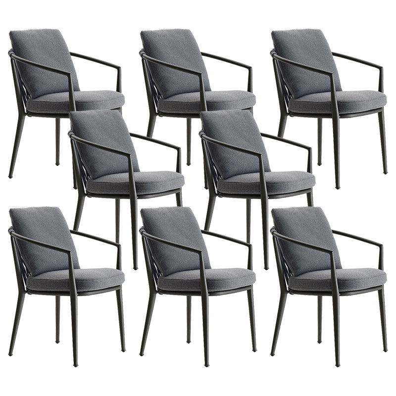 Contemporary with Arm Dining Chairs Water Repellent Finish Cushion Chairs