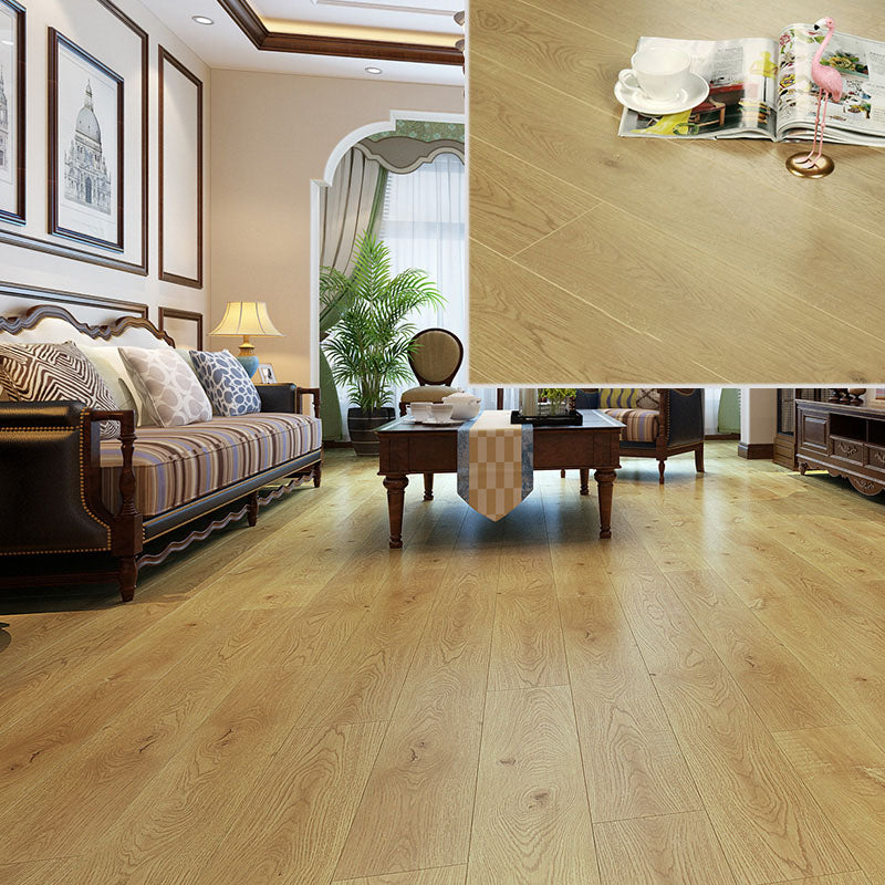 Laminate Pine Wood Click Lock Rectangular Textured Scratch Resistant Indoor Laminate Floor