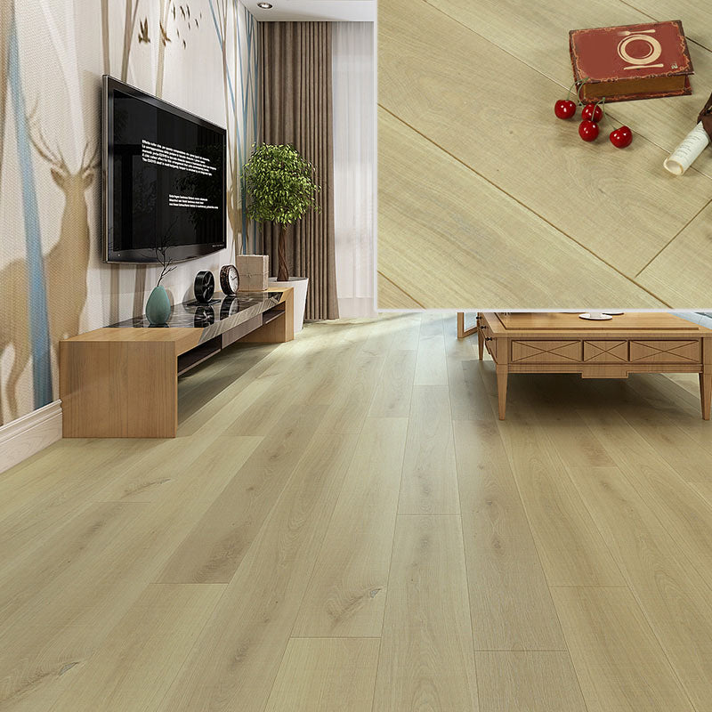 Laminate Pine Wood Click Lock Rectangular Textured Scratch Resistant Indoor Laminate Floor