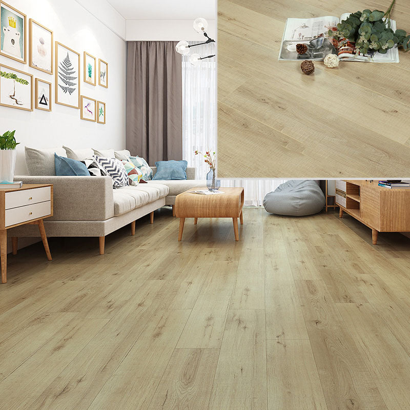 Laminate Pine Wood Click Lock Rectangular Textured Scratch Resistant Indoor Laminate Floor