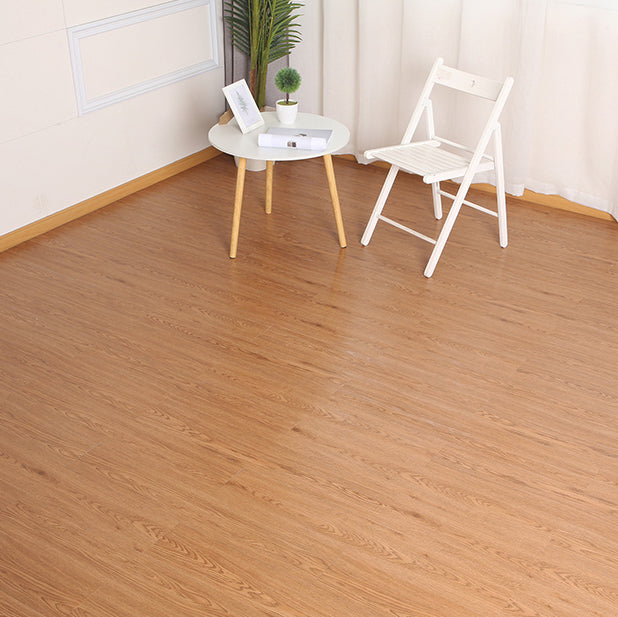 Rectangle PVC Flooring Peel and Stick Wood Look Smooth Vinyl Flooring