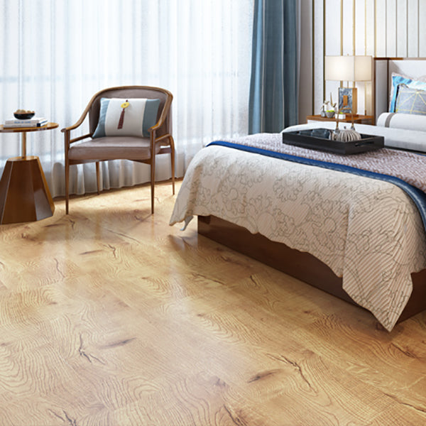 Rectangle PVC Flooring Peel and Stick Wood Look Smooth Vinyl Flooring