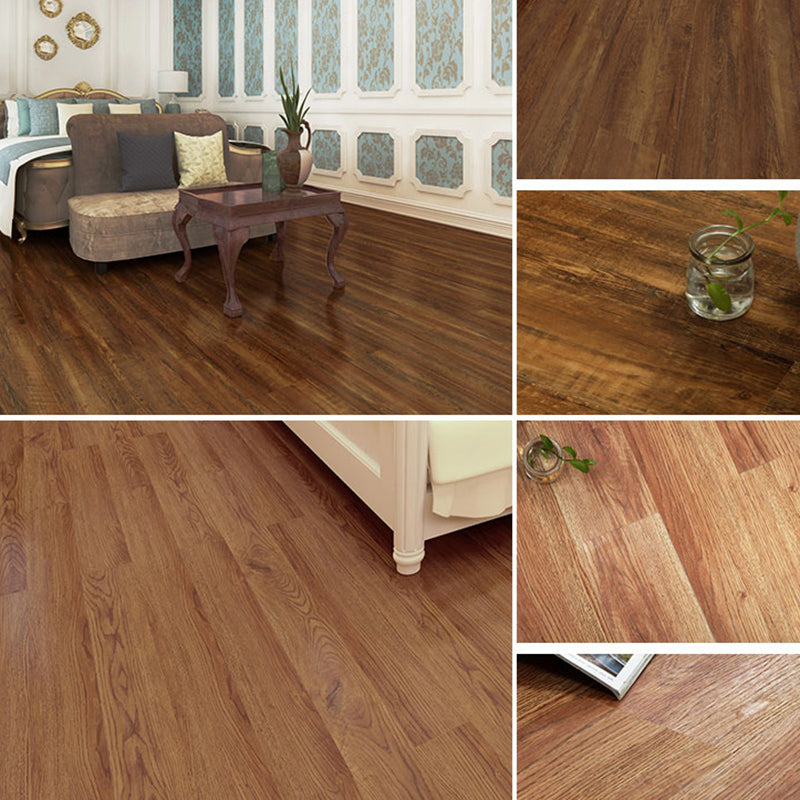 Rectangle PVC Flooring Peel and Stick Smooth Wood Look Vinyl Flooring