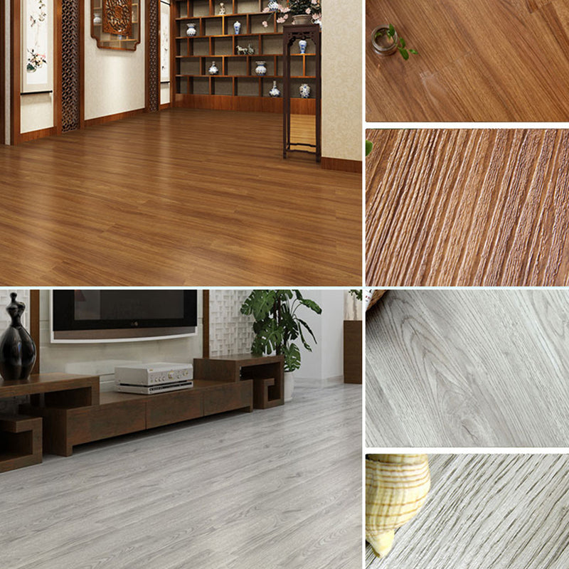 Rectangle PVC Flooring Peel and Stick Smooth Wood Look Vinyl Flooring