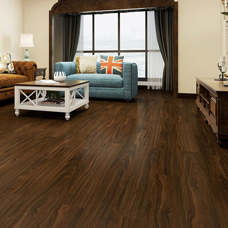 Rectangle PVC Flooring Peel and Stick Smooth Wood Look Vinyl Flooring