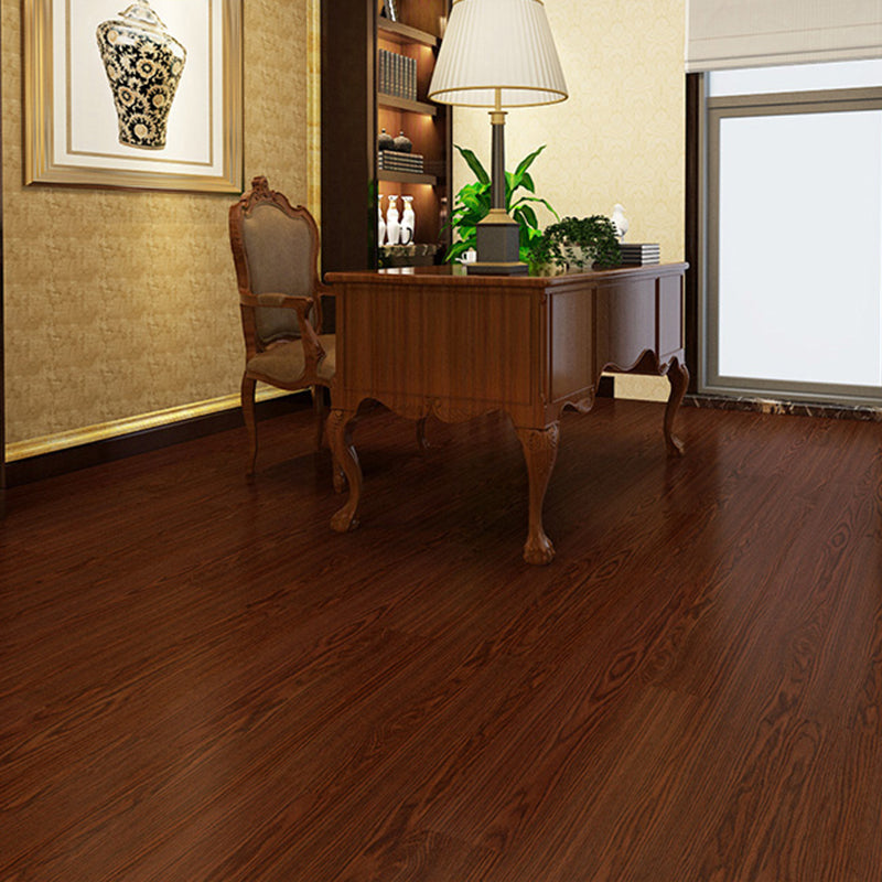 Rectangle PVC Flooring Peel and Stick Smooth Wood Look Vinyl Flooring