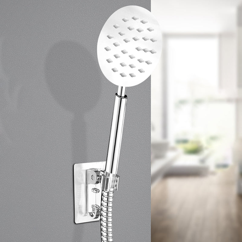 Round Shower Head Stainless Steel 3 Sprays Wall-Mounted Handheld Shower Head