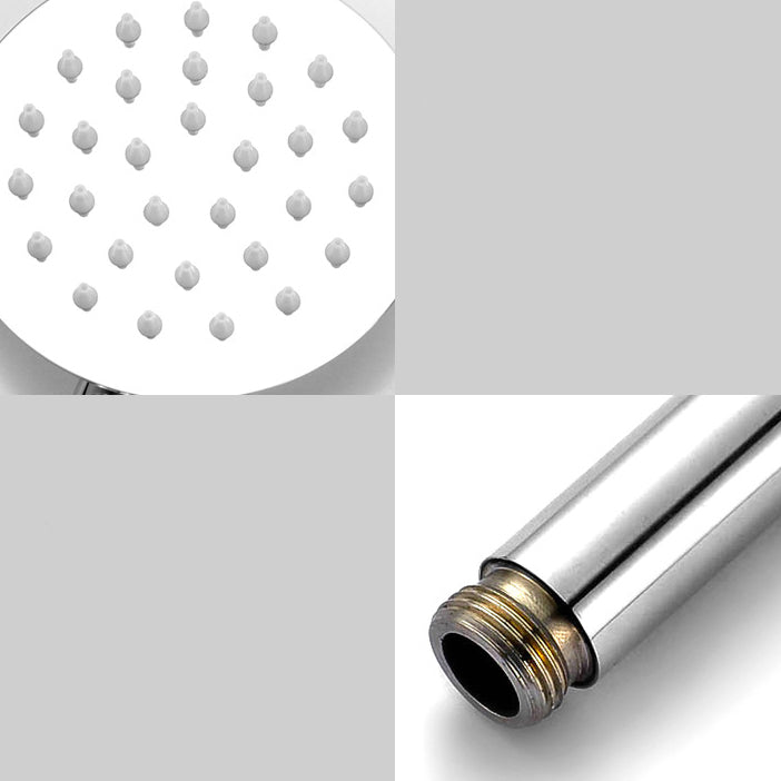 Round Shower Head Stainless Steel 3 Sprays Wall-Mounted Handheld Shower Head