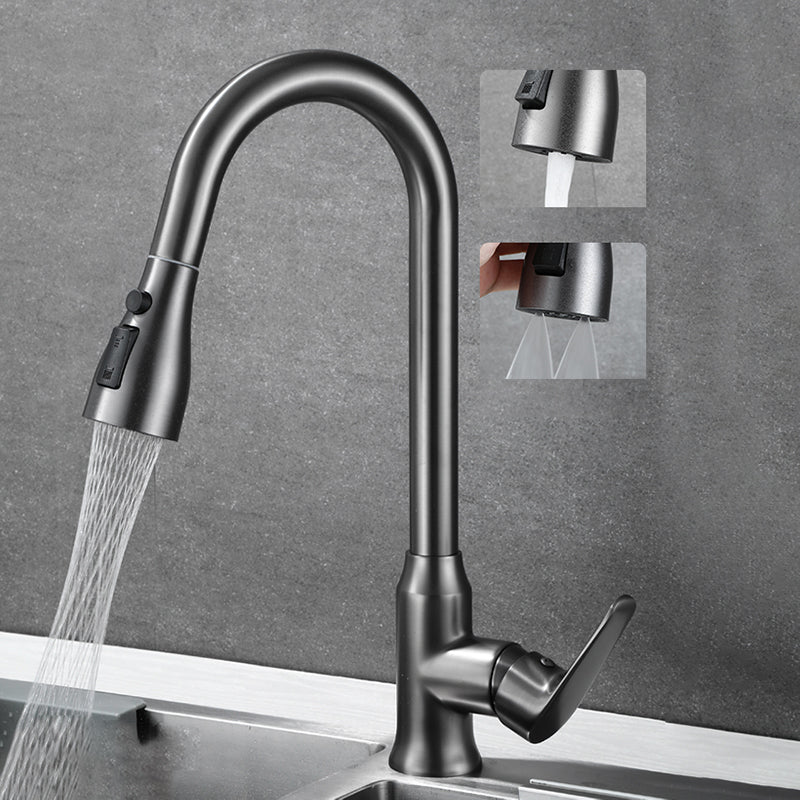 Modern Plain Kitchen Faucet Gooseneck Standard Kitchen Faucets