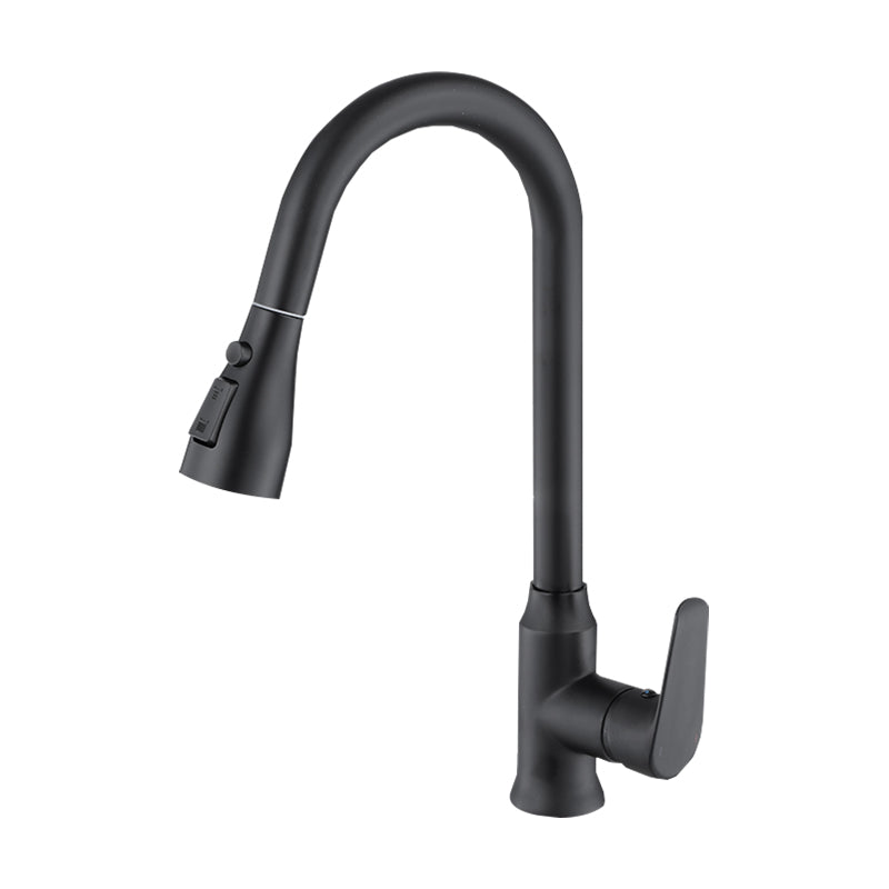 Modern Plain Kitchen Faucet Gooseneck Standard Kitchen Faucets