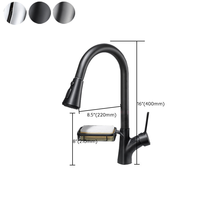 Modern Plain Kitchen Faucet Gooseneck Standard Kitchen Faucets