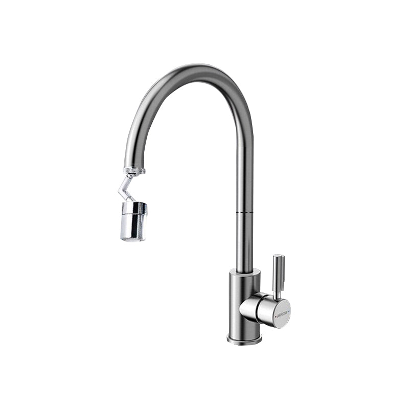 High Arch Kitchen Faucet Stainless Steel 1 Hole Kitchen Faucet with No Sensor