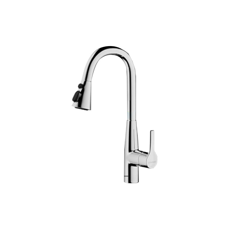 1 Hole Kitchen Faucet Metal High Arch Kitchen Sink Faucet with No Sensor
