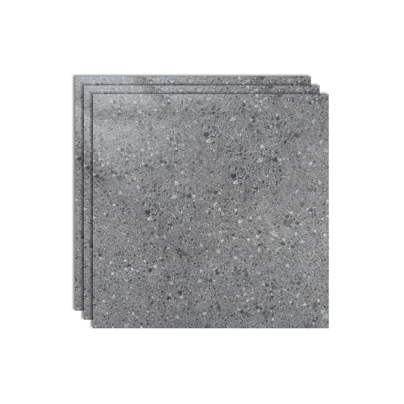 Engineered Stone Singular Tile Square Gray Tile for Living Room