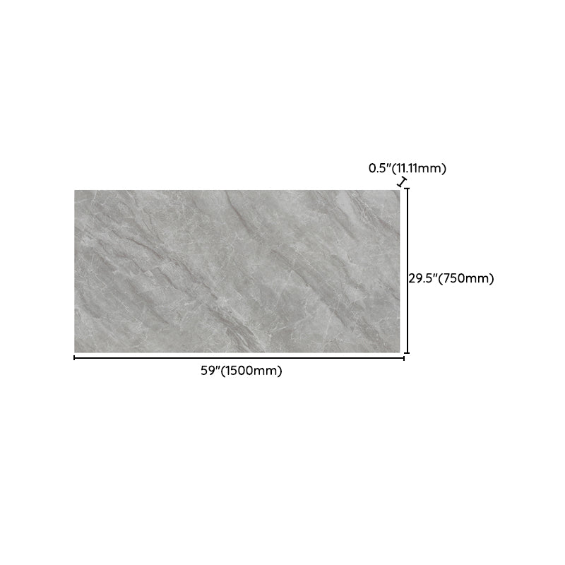 Rectangle Matte Tile Gray Marble Floor and Wall for Drawing Room