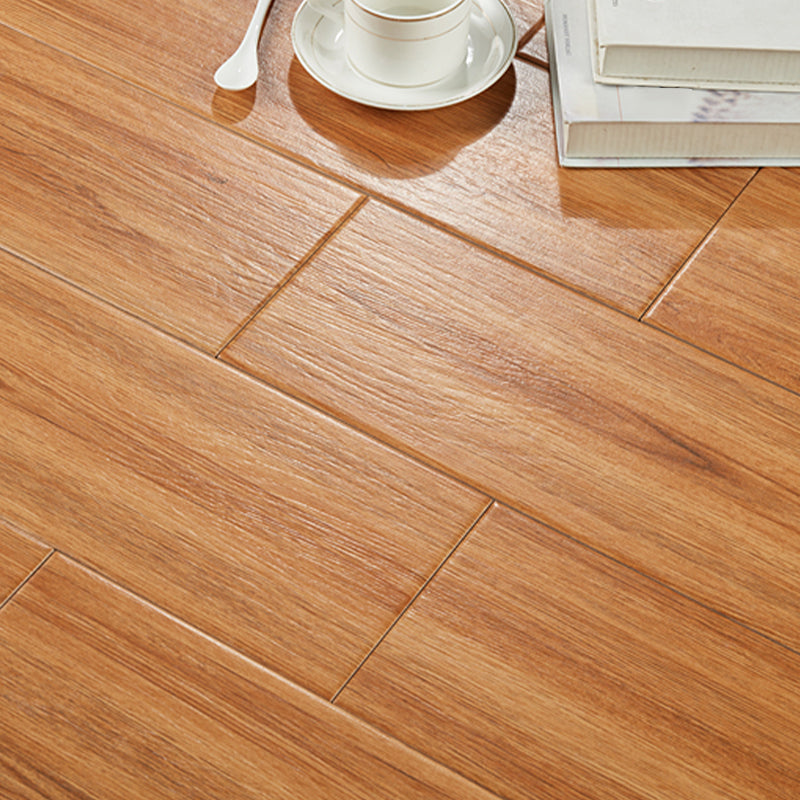 Dark Brown Wood Grain Pattern Tile Rectangular Singular for Drawing Room