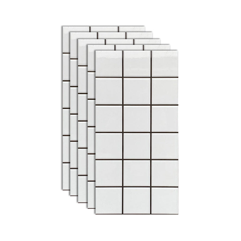 Porcelain Peel and Stick Wall Tile Rectangular Field Tile Wallpaper