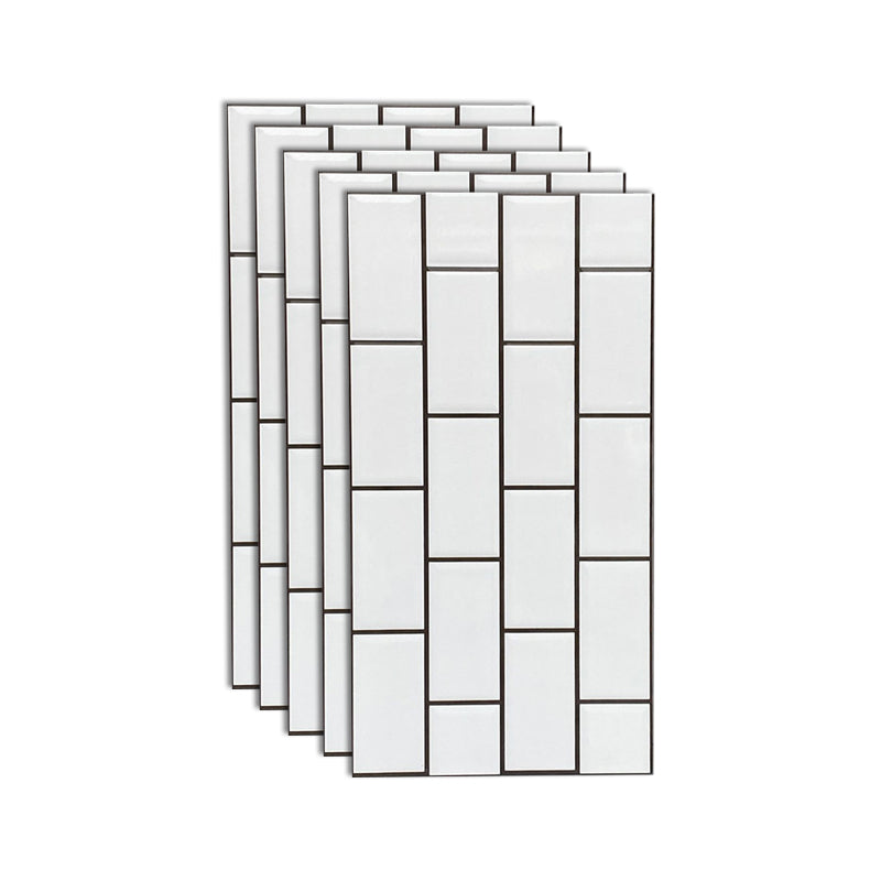 Porcelain Peel and Stick Wall Tile Rectangular Field Tile Wallpaper