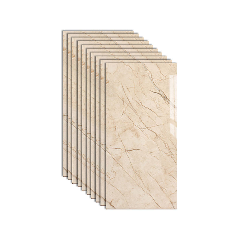 PVC Peel and Stick Tile Rectangular Single Tile Wallpaper with Stain Resistant