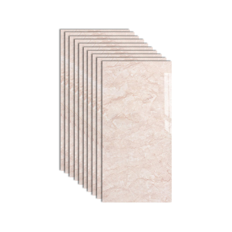 PVC Peel and Stick Tile Rectangular Single Tile Wallpaper with Stain Resistant