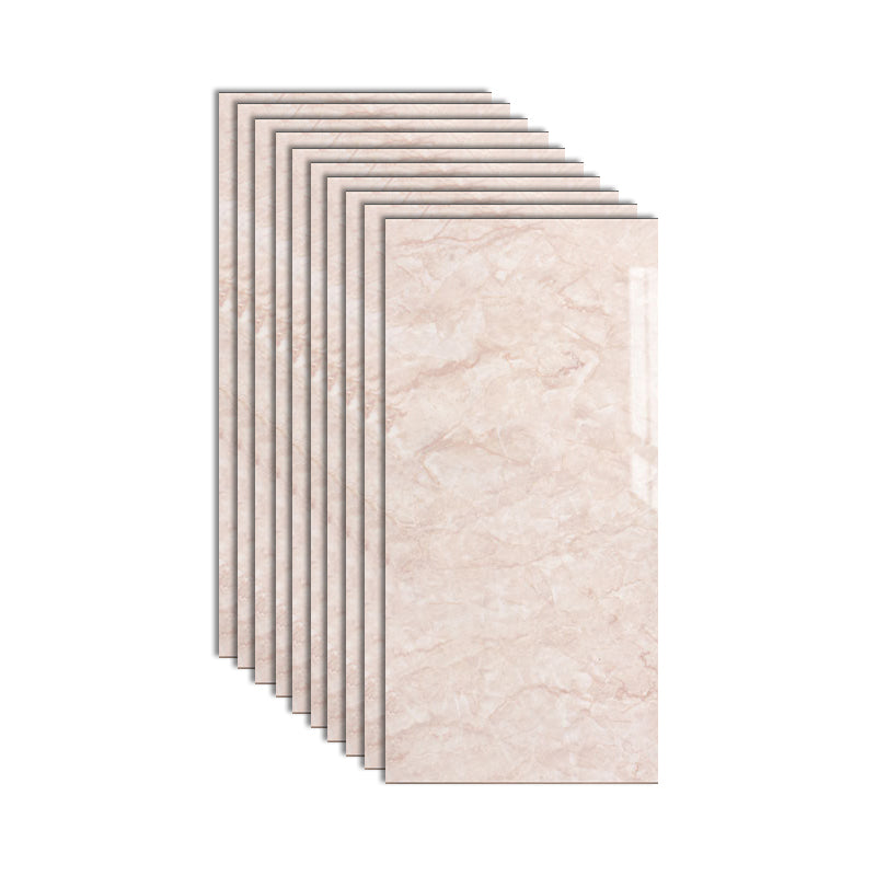 Plastic Peel and Stick Wall Tile Rectangular Waterproof Peel and Stick Wall Tile