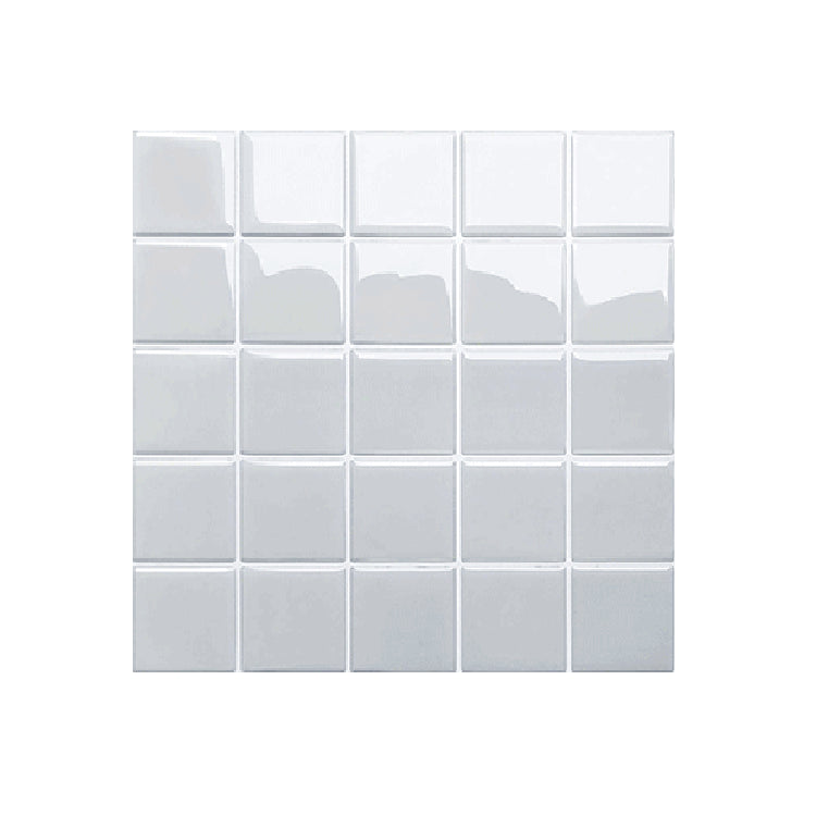 Mosaic Tile Wallpaper Plastic Grid Peel and Stick Backsplash Wall Tile