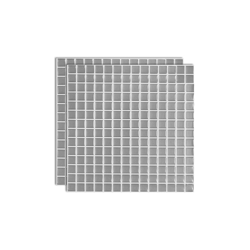 Square Peel & Stick Mosaic Tile Plastic Grid Peel & Stick Mosaic Tile