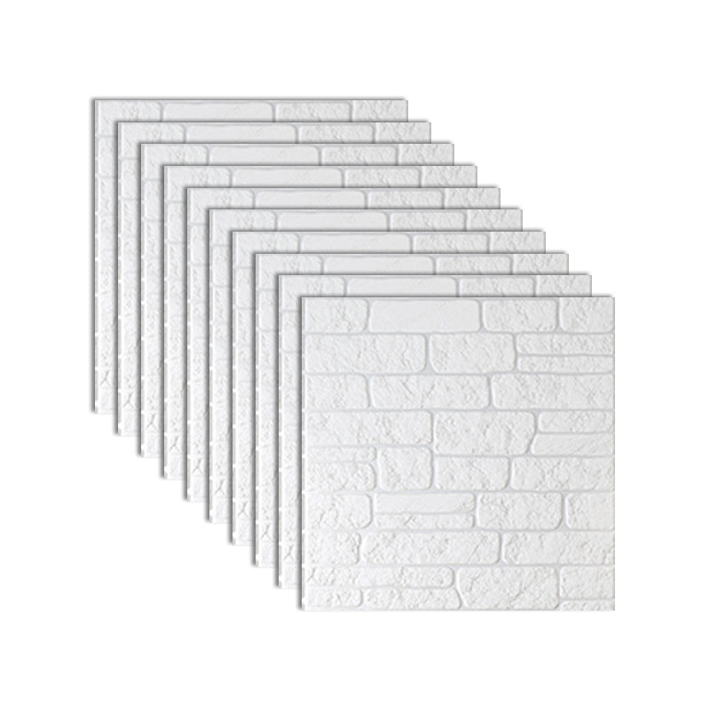 Industrial 3D Brick Wall Plank Bathroom Living Room Wall Panels Set of 10