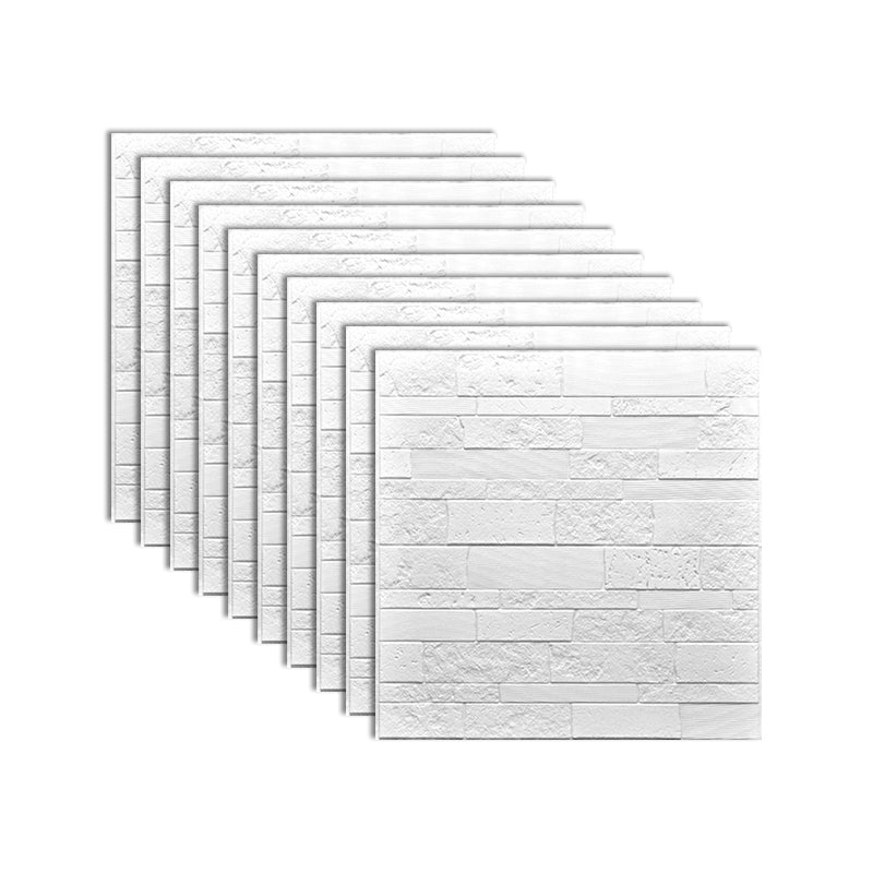 Industrial 3D Brick Wall Plank Bathroom Living Room Wall Panels Set of 10