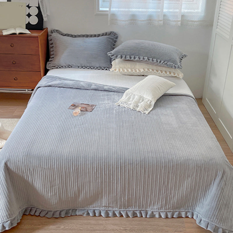 Solid Color Bed Sheet Set Polyester Breathable Bed Sheet Set