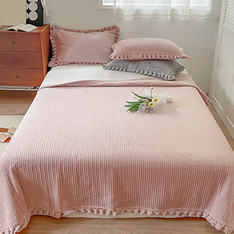 Solid Color Bed Sheet Set Polyester Breathable Bed Sheet Set