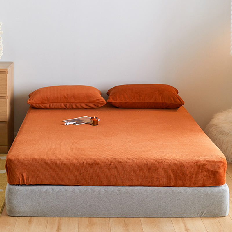 Solid Color Bed Sheet Set Polyester Extra Soft Bed Sheet Set