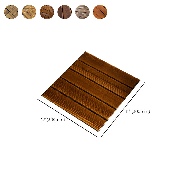 Tradition Water Resistant Floor Tile Smooth Click Lock Pine Wood for Living Room