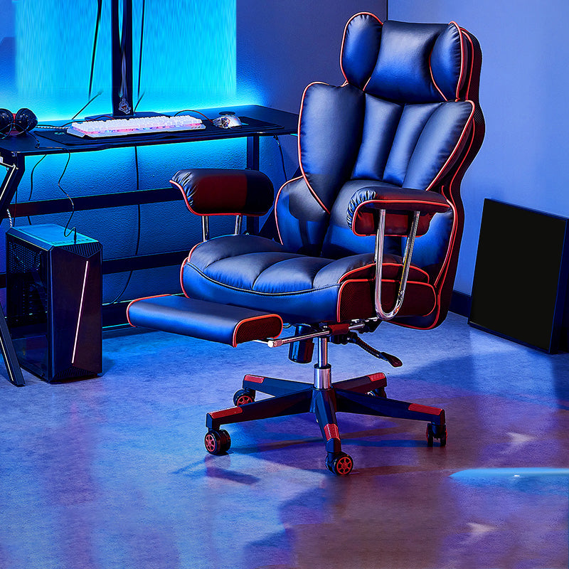 Modern Gaming Chair Home Leather Sled Office Chair with Wheels