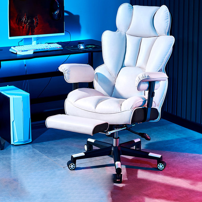 Modern Gaming Chair Home Leather Sled Office Chair with Wheels