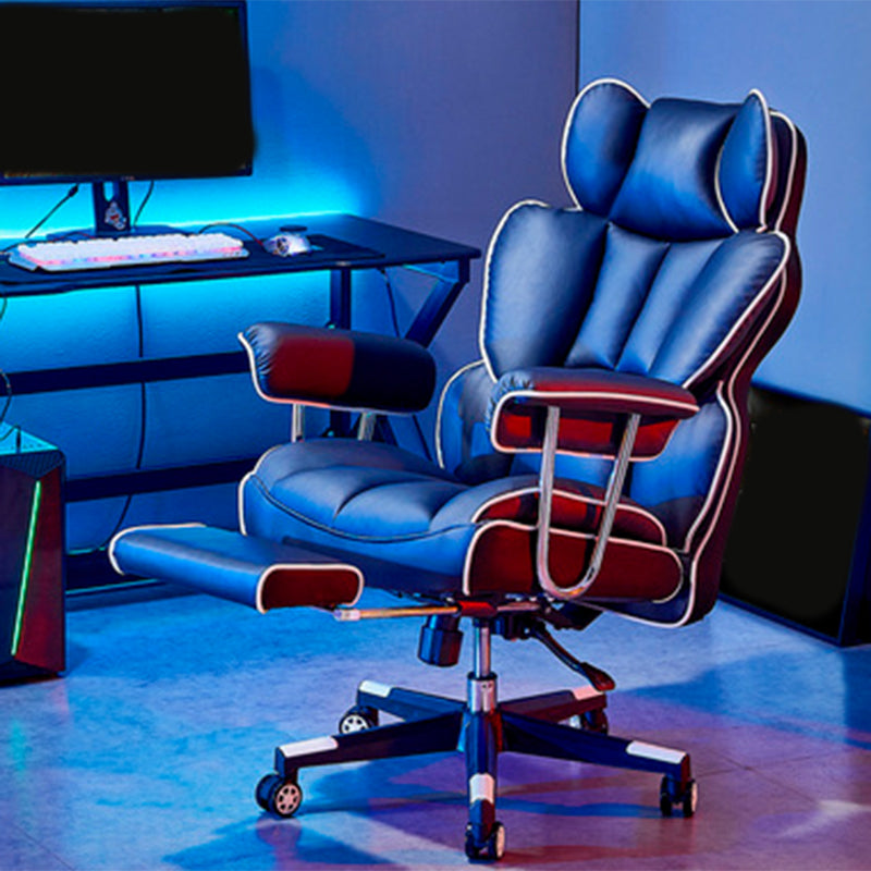 Modern Gaming Chair Home Leather Sled Office Chair with Wheels