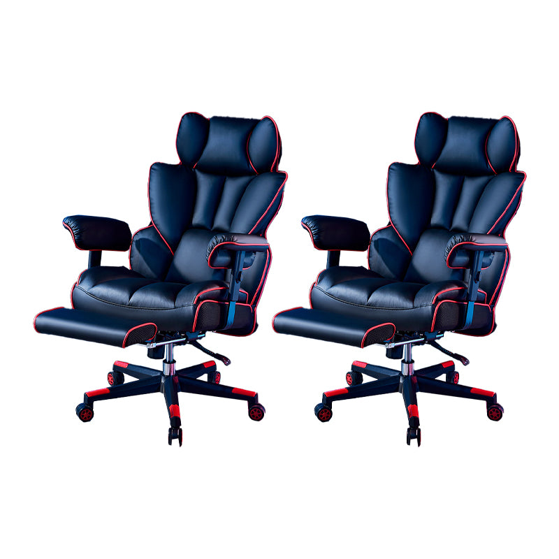 Modern Gaming Chair Home Leather Sled Office Chair with Wheels