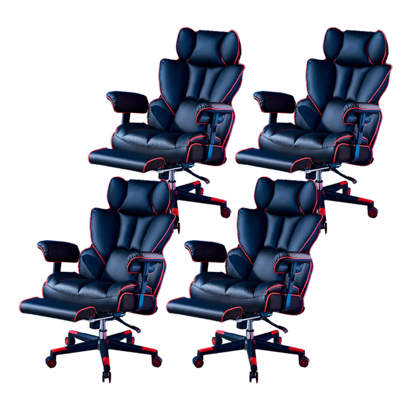 Modern Gaming Chair Home Leather Sled Office Chair with Wheels