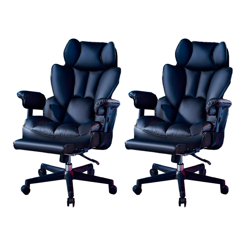 Modern Gaming Chair Home Leather Sled Office Chair with Wheels